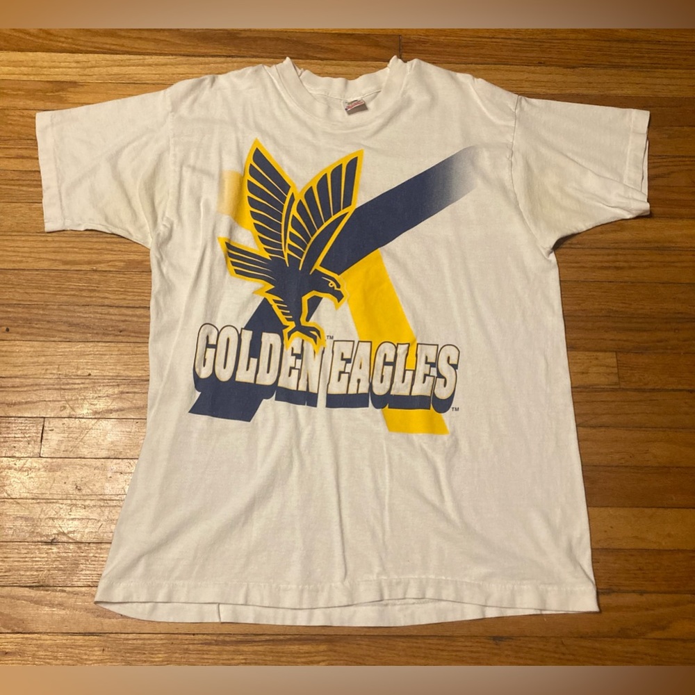 Vintage 1994-95 NCAA Marquette Golden Eagles Tour Single Stitch White Shirt XL